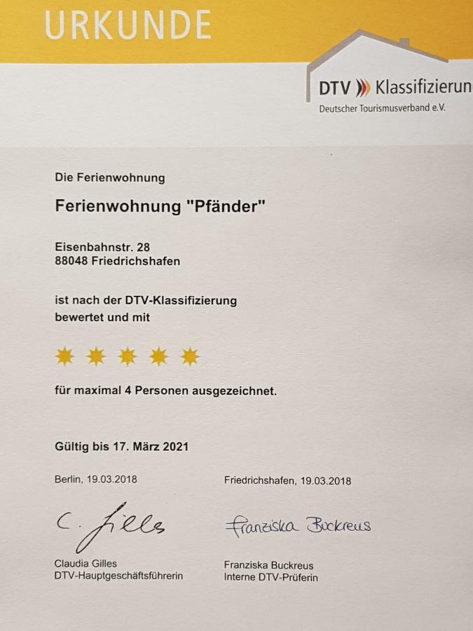 Ferienwohnung Pfaender Friedrichshafen Bagian luar foto